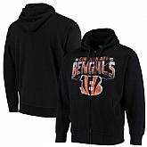 Men's Cincinnati Bengals G III Sports by Carl Banks Perfect Season Full Zip Hoodie Black,baseball caps,new era cap wholesale,wholesale hats